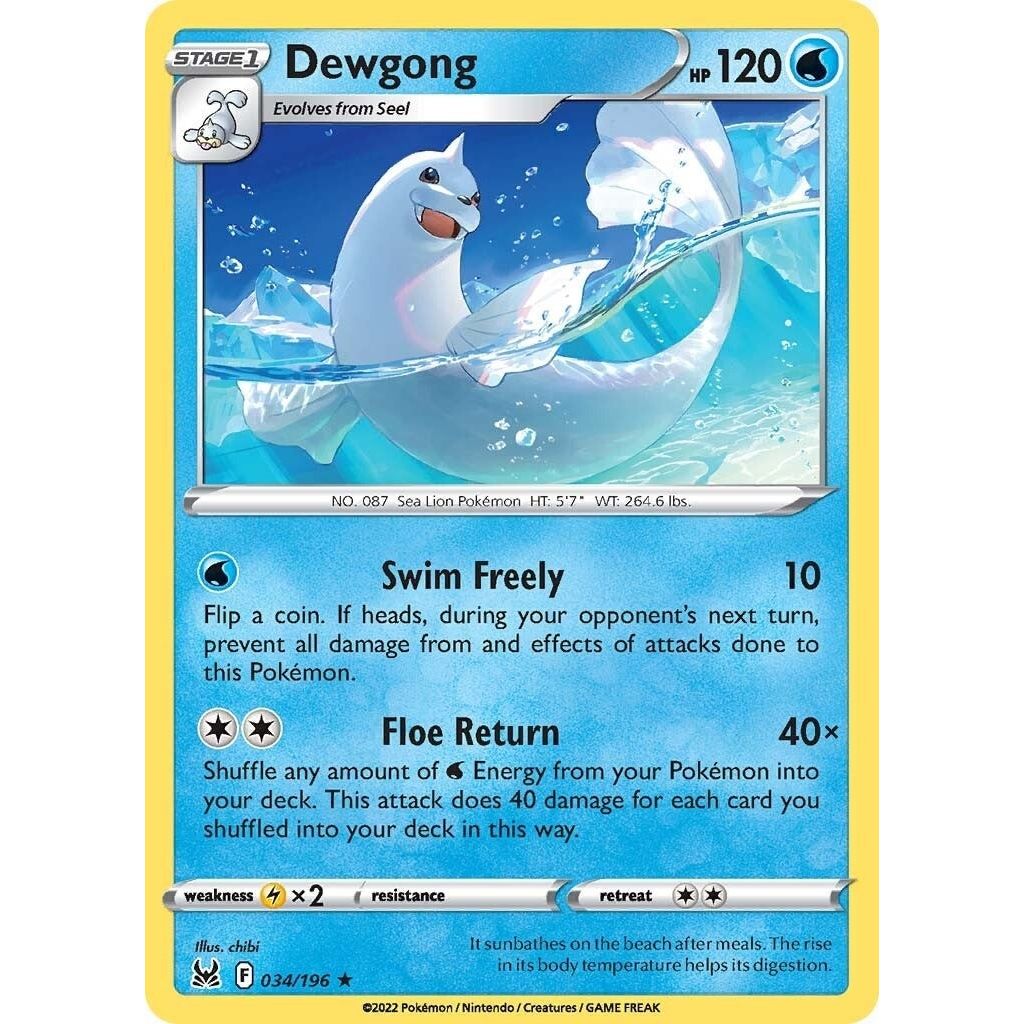 Image for Dewgong (034/196) (SWSH11) - Pokemon