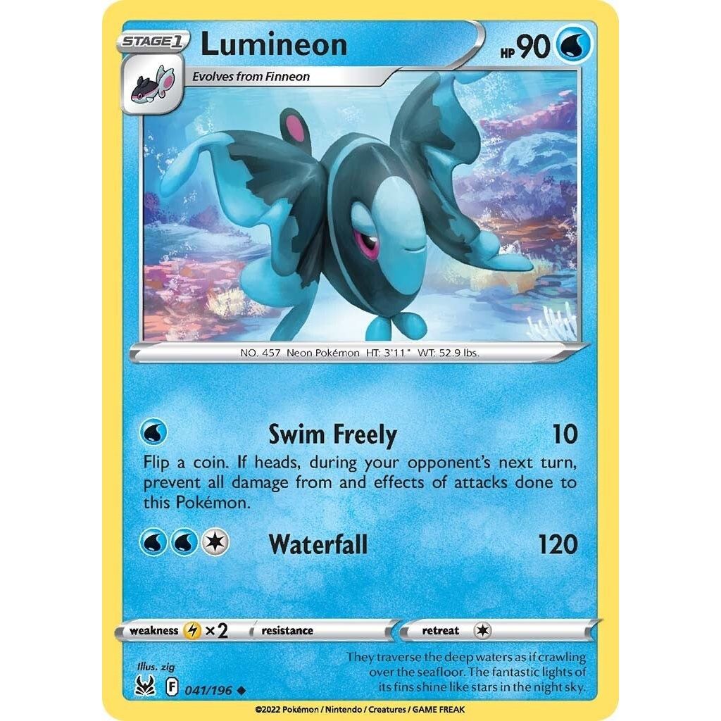 Image for Lumineon (041/196) (SWSH11) - Pokemon
