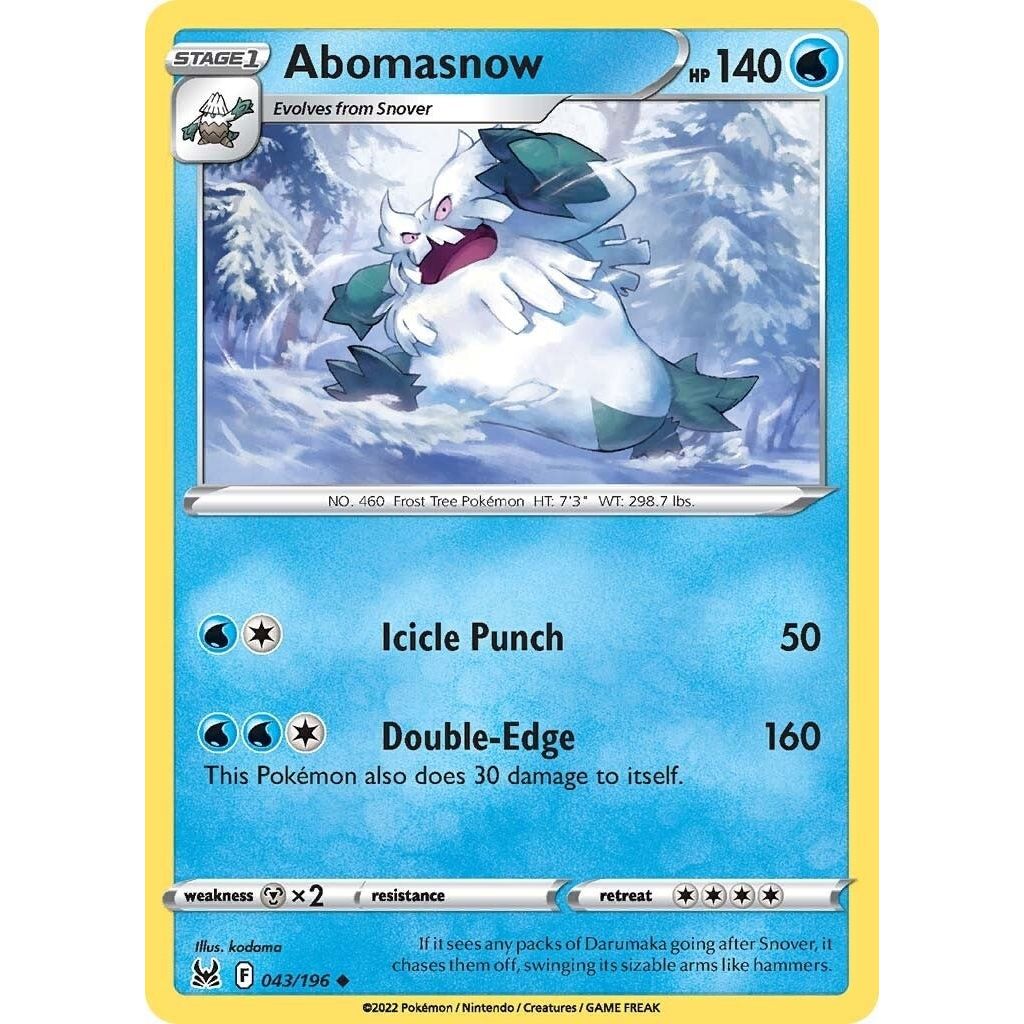 Image for Abomasnow (043/196) (SWSH11) - Pokemon