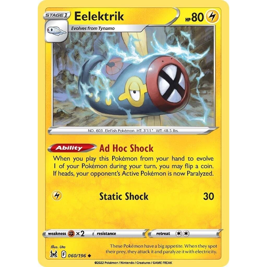 Image for Eelektrik (060/196) (SWSH11) - Pokemon