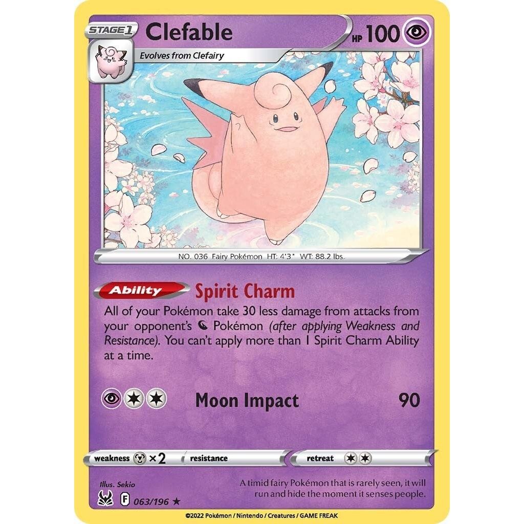 Image for Clefable (063/196) (SWSH11) - Pokemon
