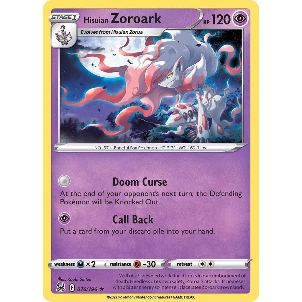 Image for Hisuian Zoroark (076/196) (SWSH11) - Pokemon