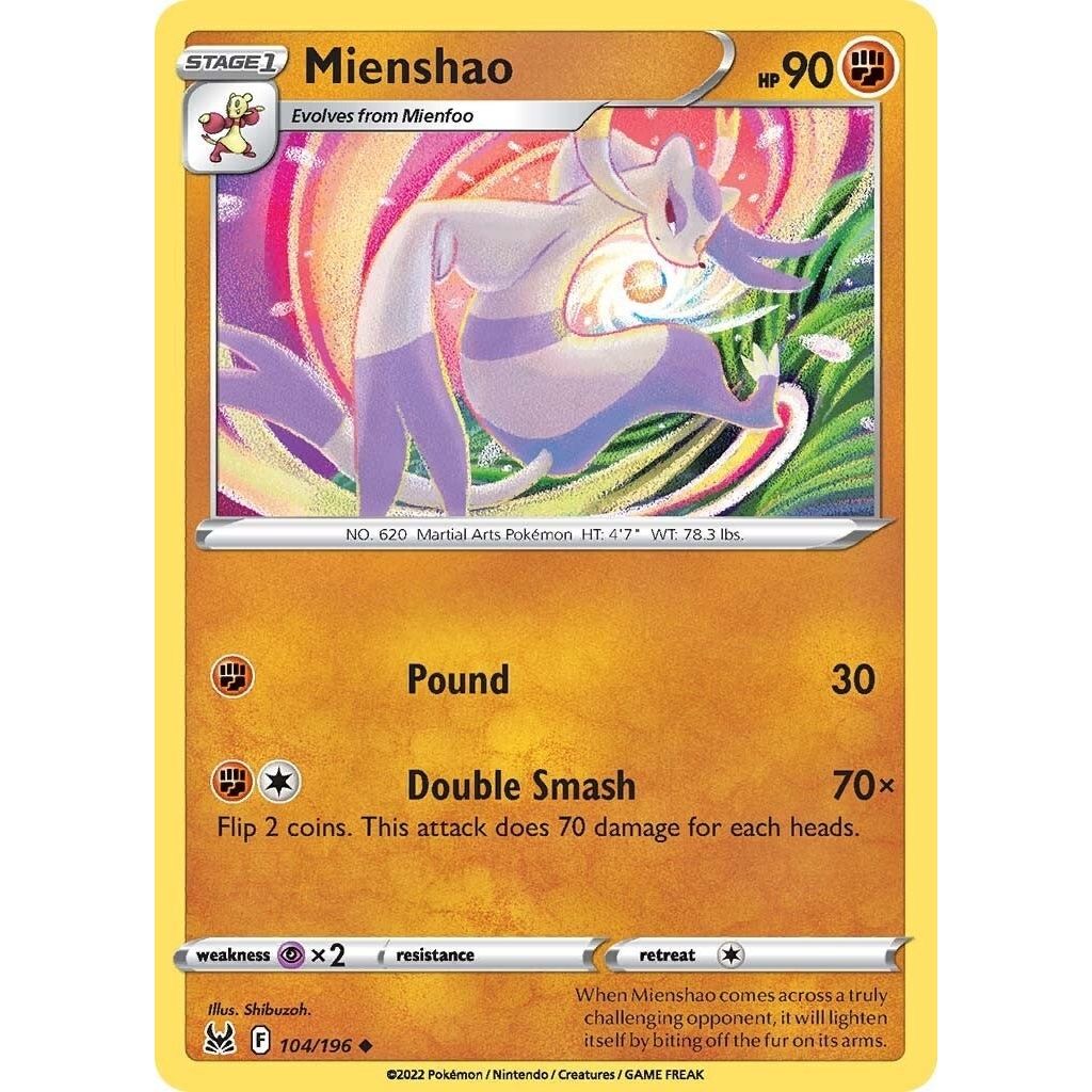 Image for Mienshao (104/196) (SWSH11) - Pokemon