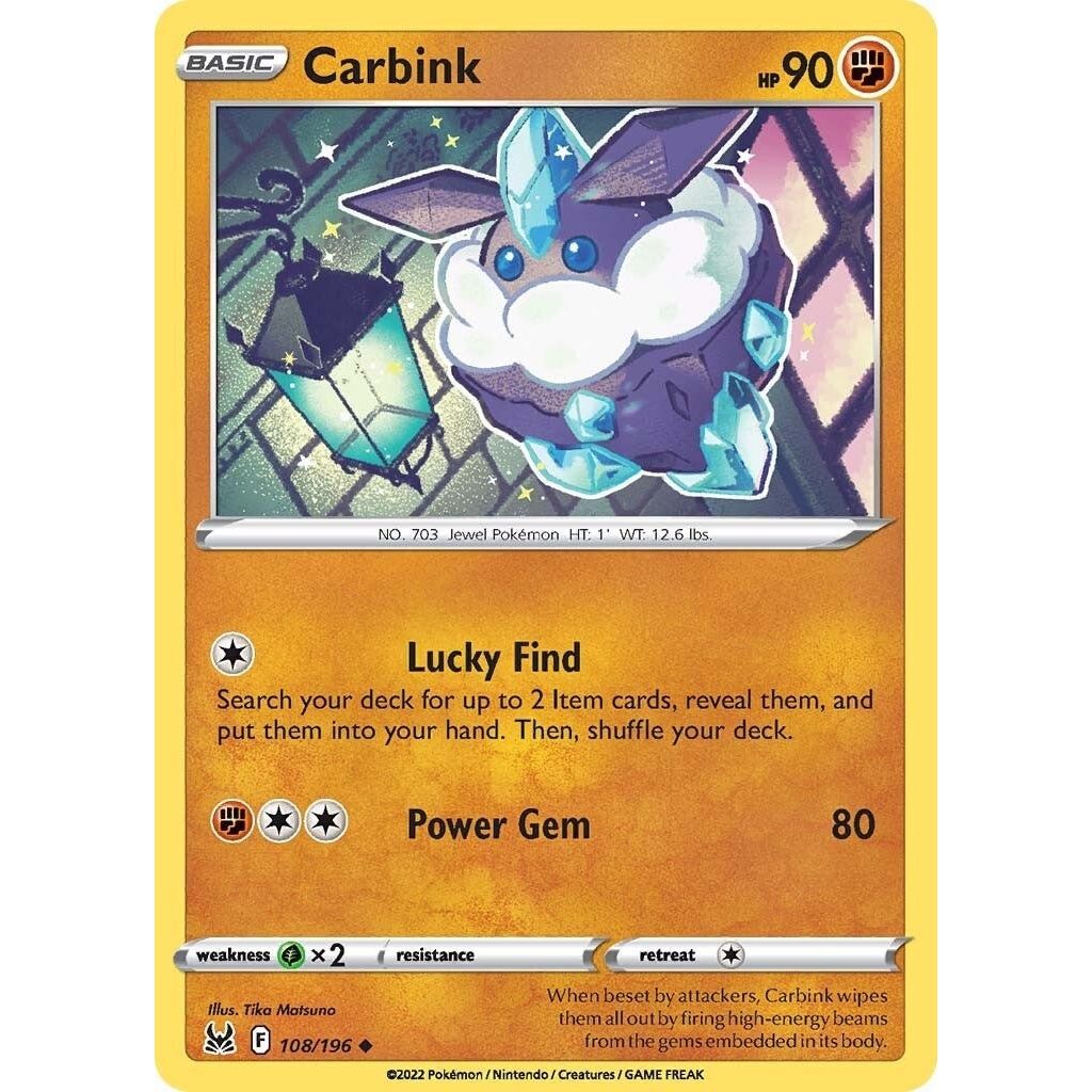 Image for Carbink (108/196) (SWSH11) - Pokemon