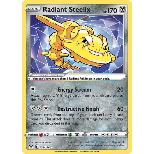 Image for Radiant Steelix (124/196) (SWSH11) - Pokemon