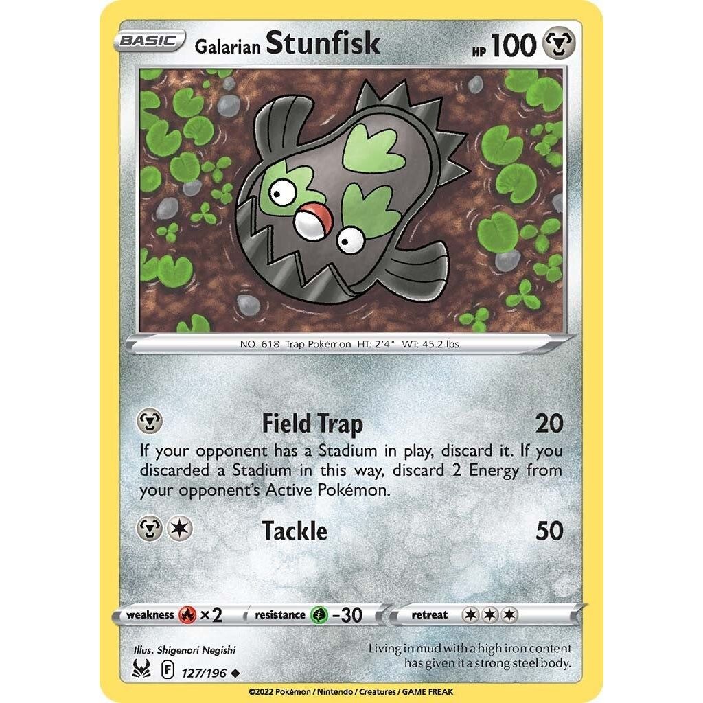 Image for Galarian Stunfisk (127/196) (SWSH11) - Pokemon