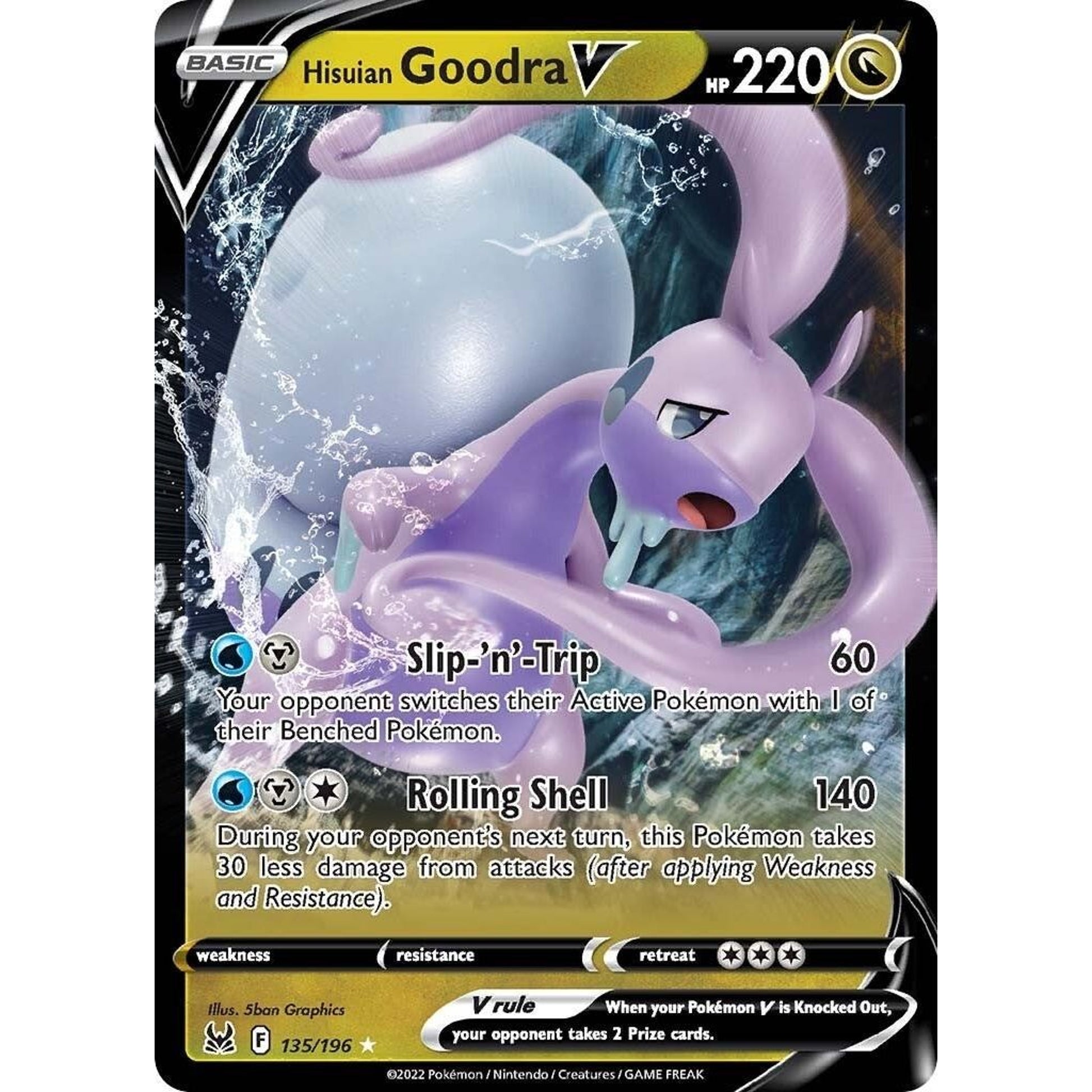 Image for Hisuian Goodra V (135/196) (SWSH11) - Pokemon
