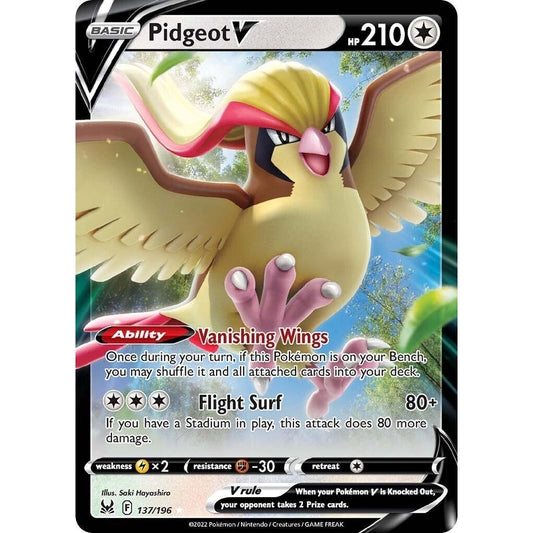 Image for Pidgeot V (137/196) (SWSH11) - Pokemon
