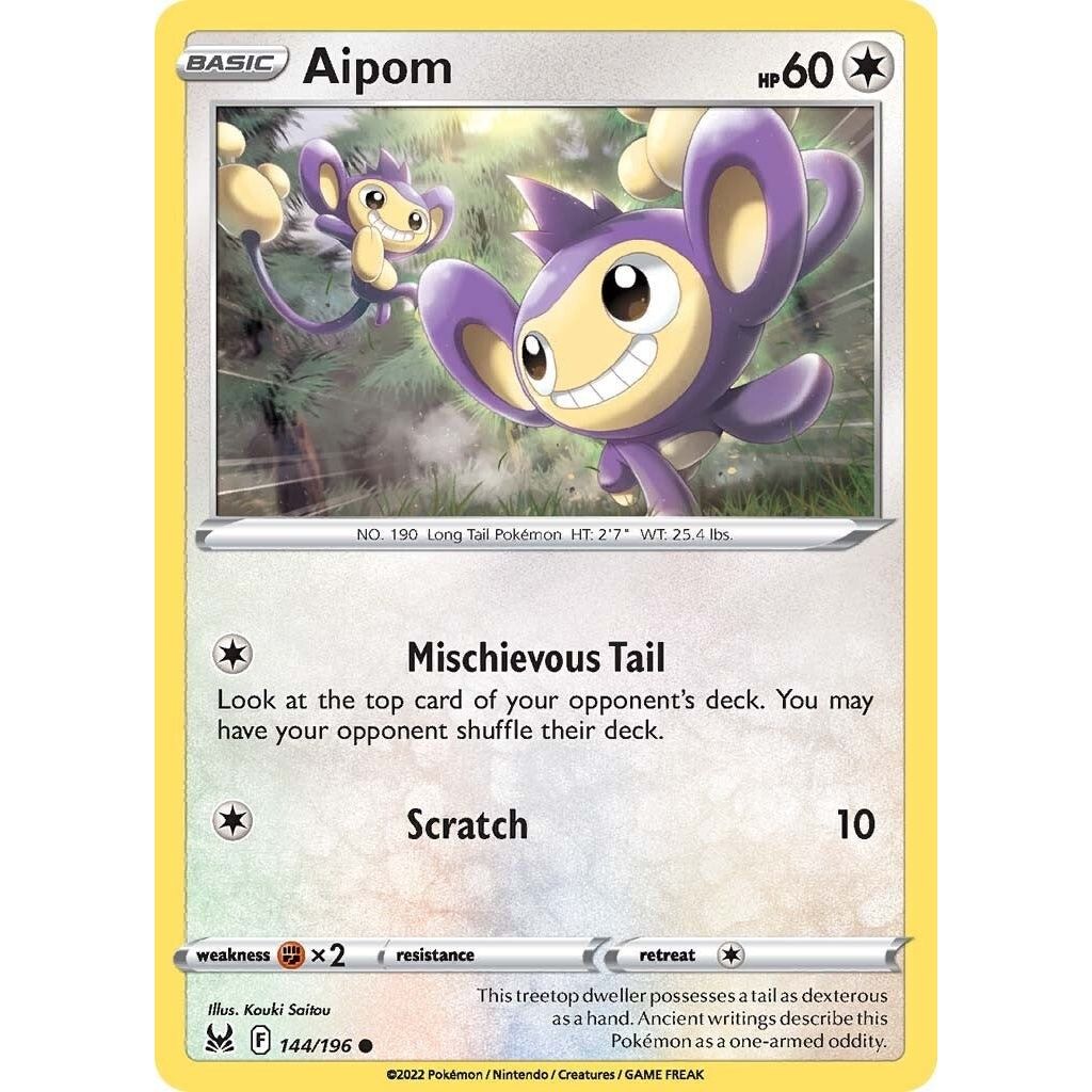 Image for Aipom (144/196) (SWSH11) - Pokemon