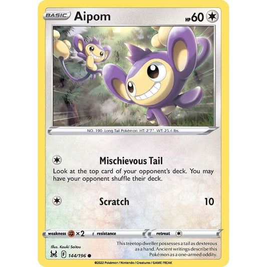 Image for Aipom (144/196) (SWSH11) - Pokemon