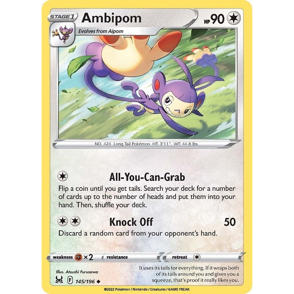Image for Ambipom (145/196) (SWSH11) - Pokemon