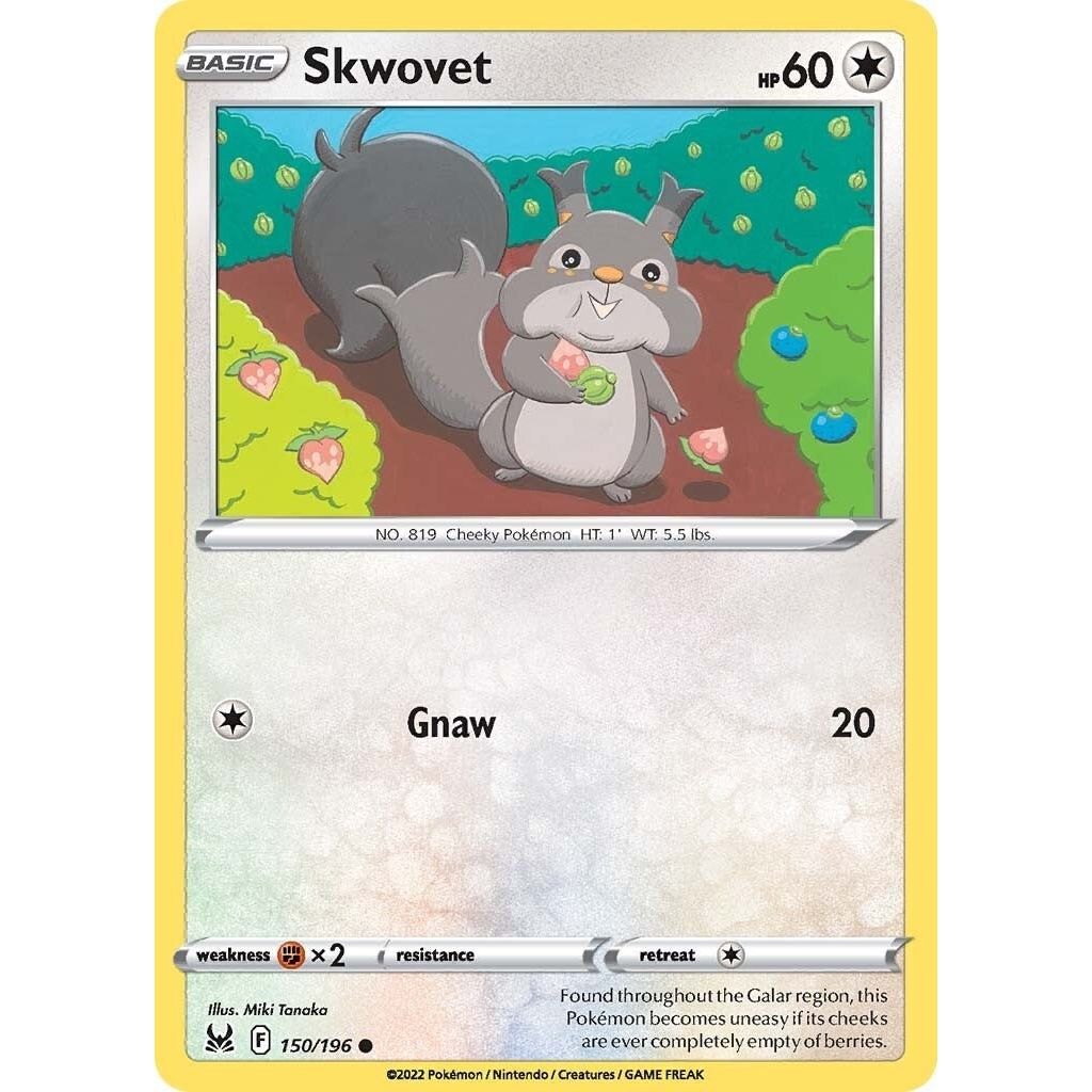 Image for Skwovet (150/196) (SWSH11) - Pokemon