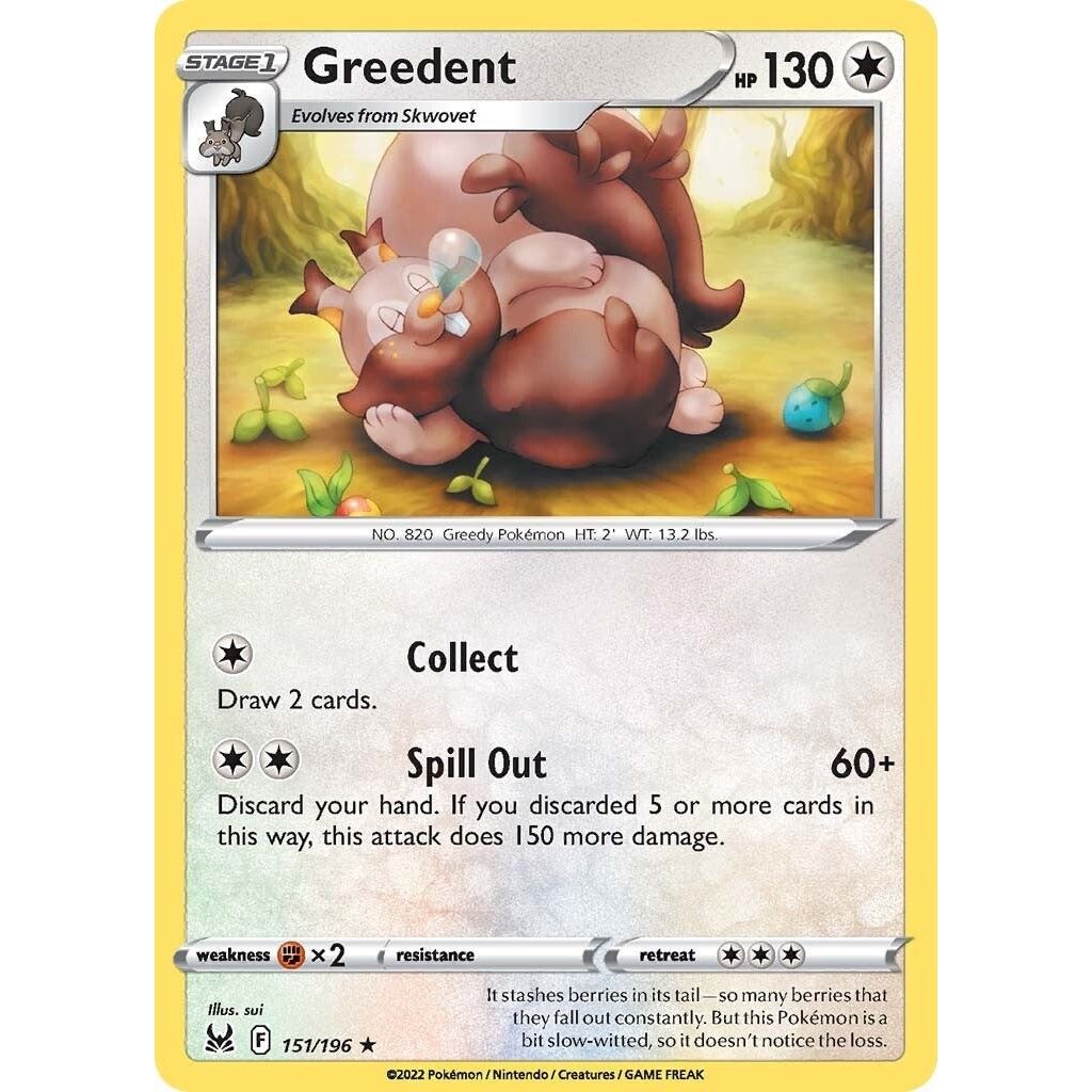 Image for Greedent (151/196) (SWSH11) - Pokemon