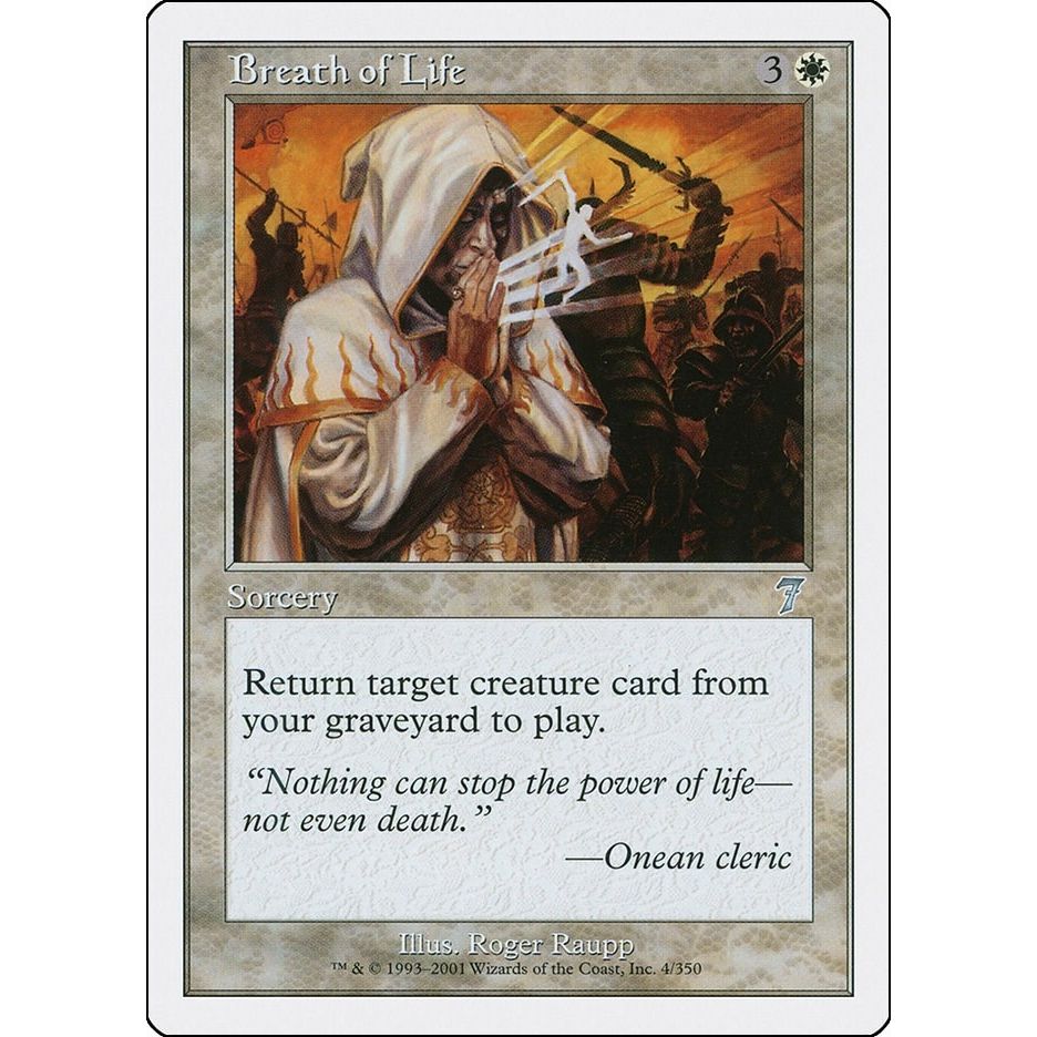 Image for Breath of Life (4) (7ED) - Magic: The Gathering