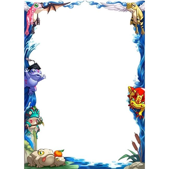 Image for Small Frog Border Oversleeves (70-Pack) - Card Sleeves