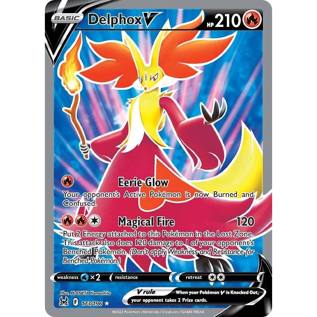 Image for Delphox V (Full Art) (173/196) (SWSH11) - Pokemon