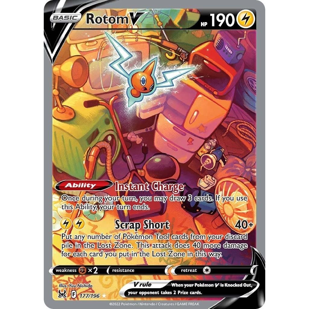 Image for Rotom V (Alternate Full Art) (177/196) (SWSH11) - Pokemon