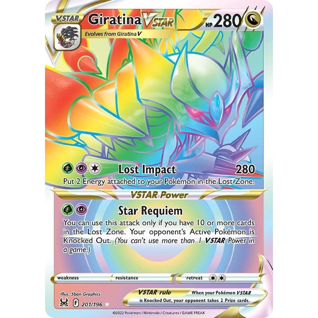 Image for Giratina VSTAR (201) (Secret) (201/196) (SWSH11) - Pokemon