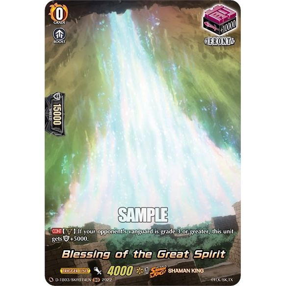 Image for Blessing of the Great Spirit (SKR) (D-TB03/SKR074EN) (D-TB03) - Cardfight Vanguard