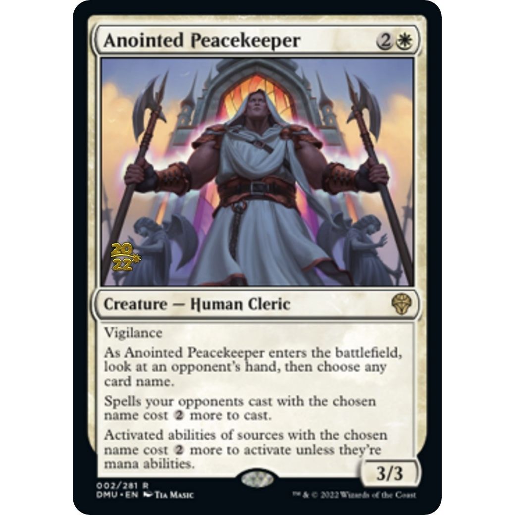 Image for Anointed Peacekeeper (2) (PRE) - Magic: The Gathering