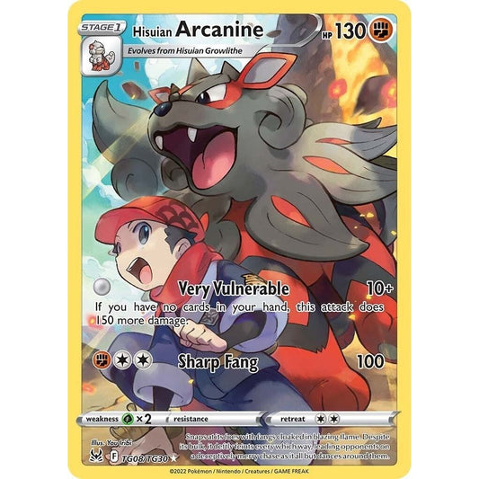 Image for Hisuian Arcanine (TG08/TG30) (SWSH11: TG) - Pokemon