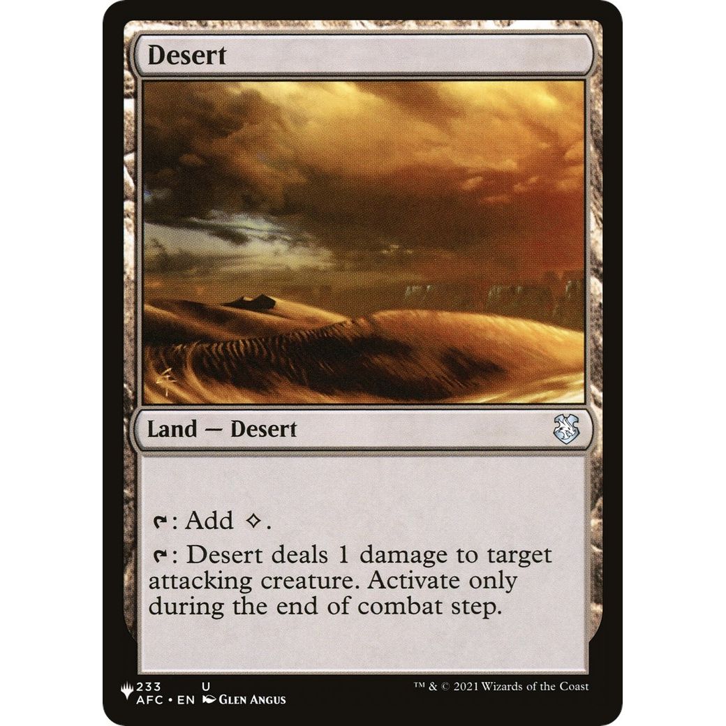 Image for Desert (233/062) (LIST) - Magic: The Gathering