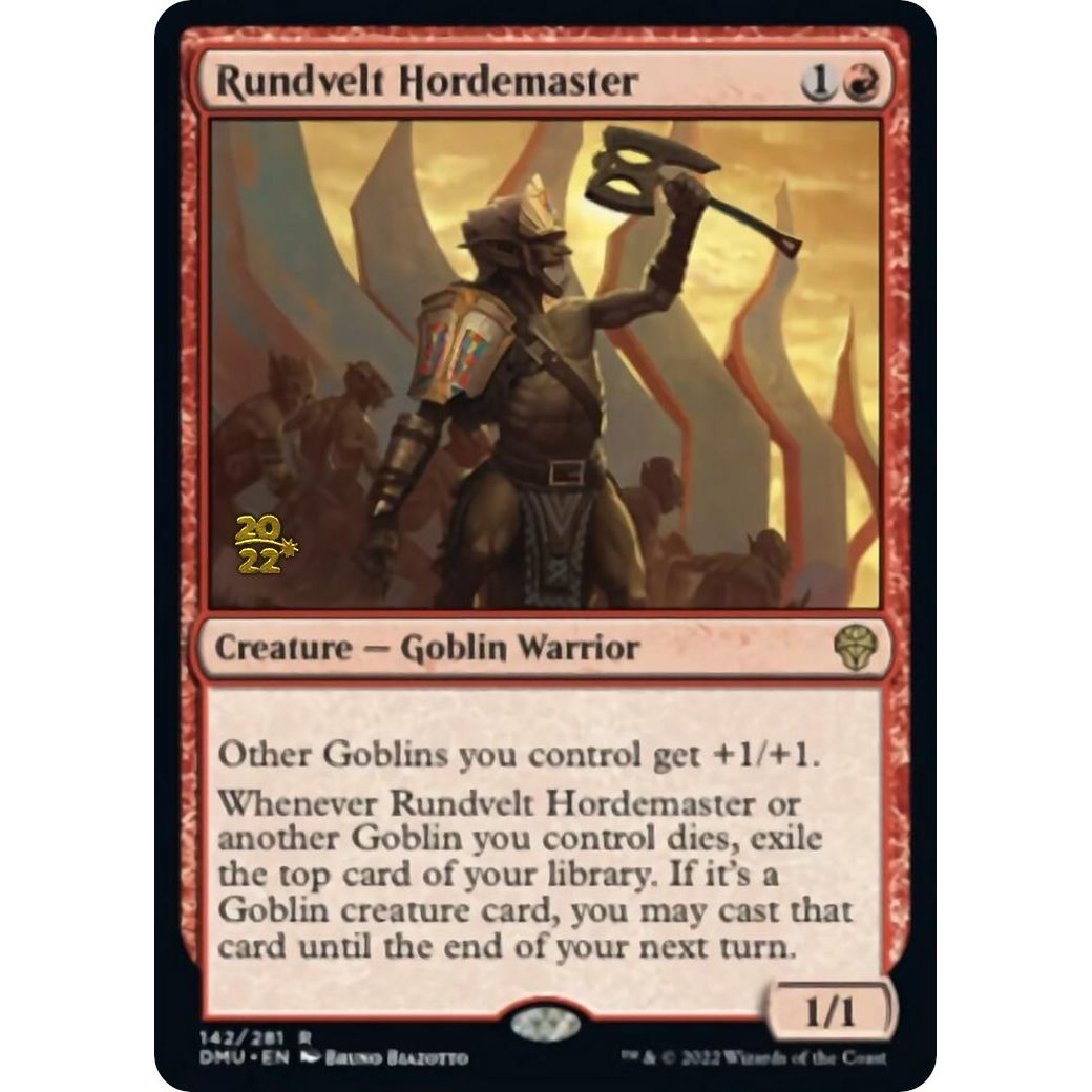 Image for Rundvelt Hordemaster (142) (PRE) - Magic: The Gathering