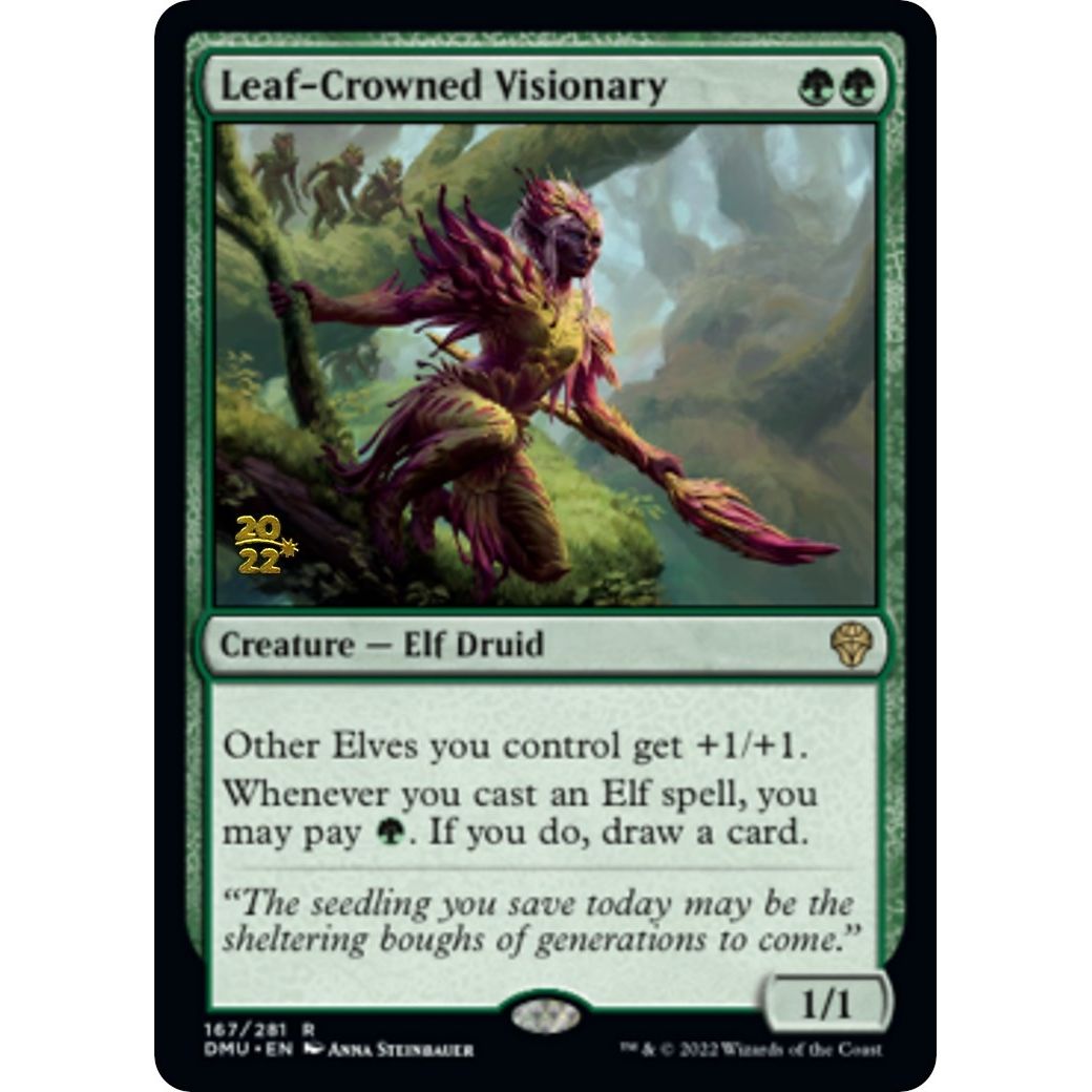 Image for Leaf-Crowned Visionary (167) (PRE) - Magic: The Gathering