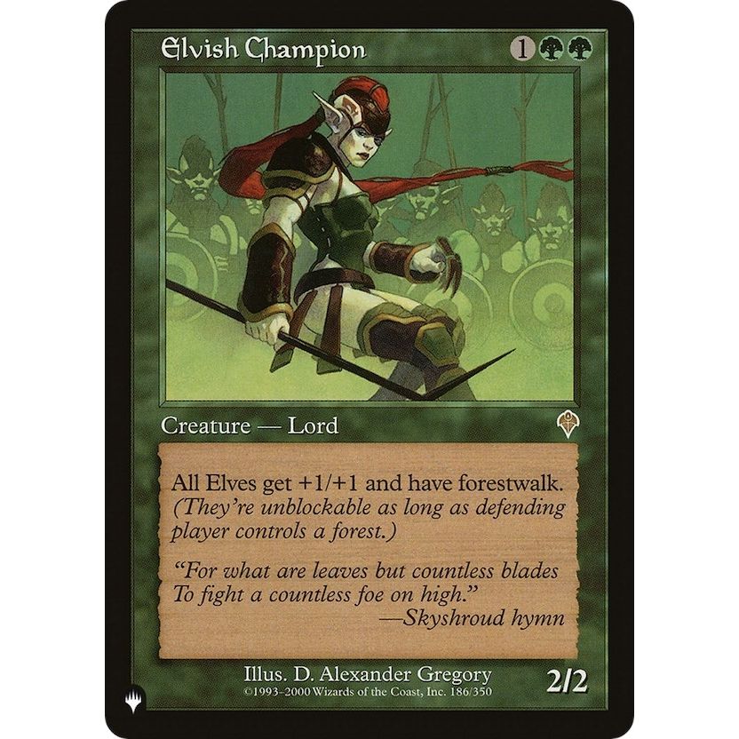 Image for Elvish Champion (186/350) (LIST) - Magic: The Gathering