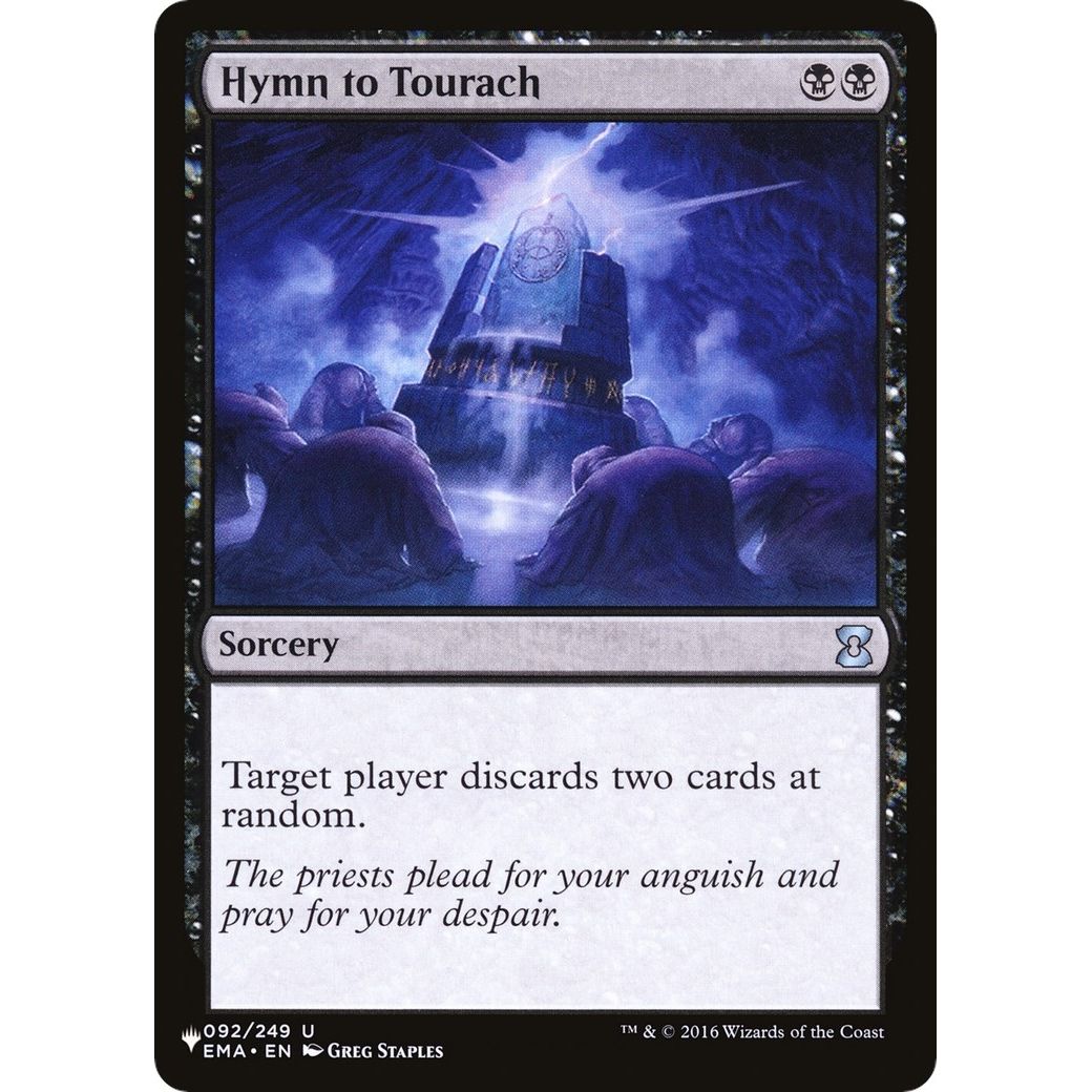 Image for Hymn to Tourach (092/249) (LIST) - Magic: The Gathering