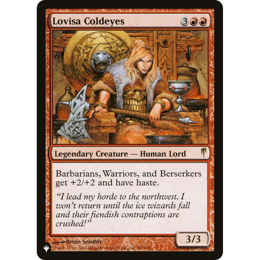 Image for Lovisa Coldeyes (90/155) (LIST) - Magic: The Gathering