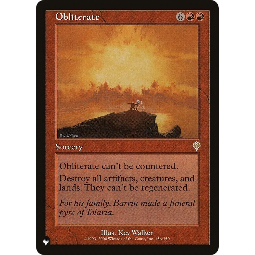Image for Obliterate (156/350) (LIST) - Magic: The Gathering