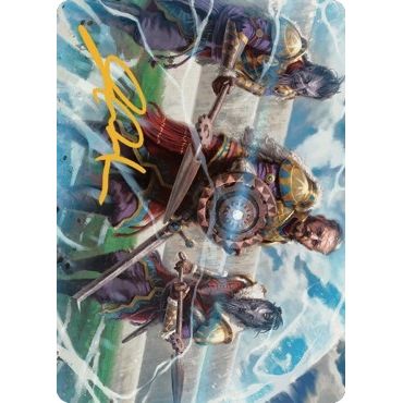 Image for Argivian Phalanx Art Card (Gold-Stamped Signature) (3) (ASDMU) - Magic: The Gathering