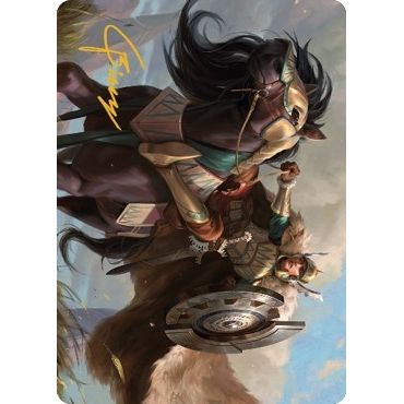 Image for Knight of Dawn's Light Art Card (Gold-Stamped Signature) (10) (ASDMU) - Magic: The Gathering