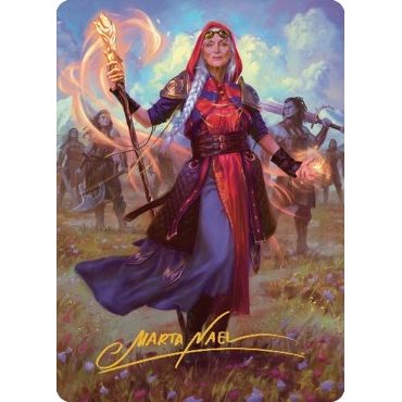 Image for Jaya, Fiery Negotiator Art Card (34/81) (Gold-Stamped Signature) (34) (ASDMU) - Magic: The Gathering