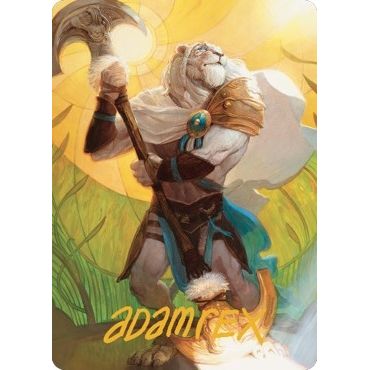 Image for Ajani, Sleeper Agent Art Card (Gold-Stamped Signature) (42) (ASDMU) - Magic: The Gathering