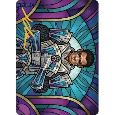 Image for Aron, Benalia's Ruin Art Card (Gold-Stamped Signature) (43) (ASDMU) - Magic: The Gathering