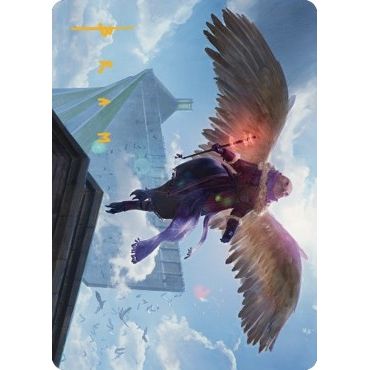 Image for Balmor, Battlemage Captain Art Card (44/81) (Gold-Stamped Signature) (44) (ASDMU) - Magic: The Gathering