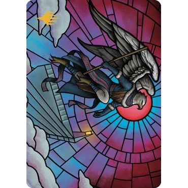 Image for Balmor, Battlemage Captain Art Card (69/81) (Gold-Stamped Signature) (69) (ASDMU) - Magic: The Gathering