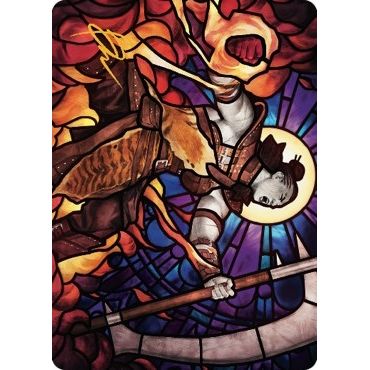 Image for Garna, Bloodfist of Keld Art Card (Gold-Stamped Signature) (71) (ASDMU) - Magic: The Gathering