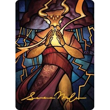 Image for Najal, the Storm Runner Art Card (Gold-Stamped Signature) (74) (ASDMU) - Magic: The Gathering