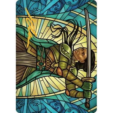Image for Shanna, Purifying Blade Art Card (77/81) (Gold-Stamped Signature) (77) (ASDMU) - Magic: The Gathering