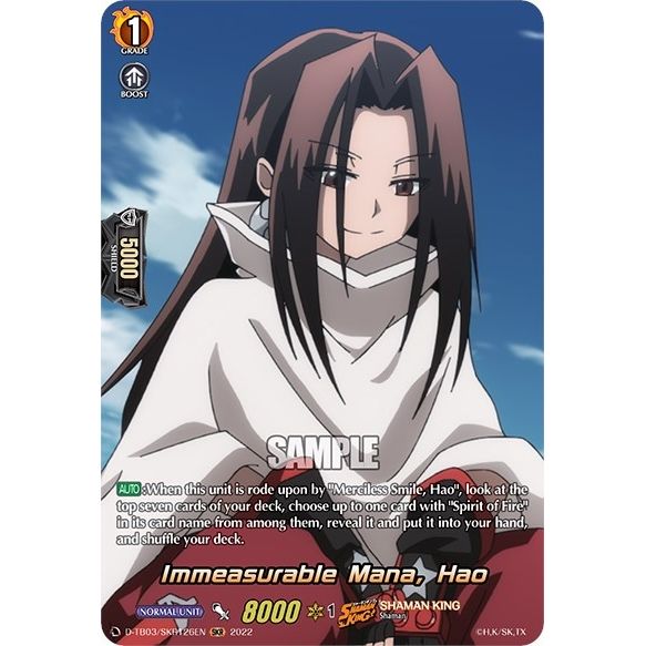 Image for Immeasurable Mana, Hao (SKR) (D-TB03/SKR126EN) (D-TB03) - Cardfight Vanguard