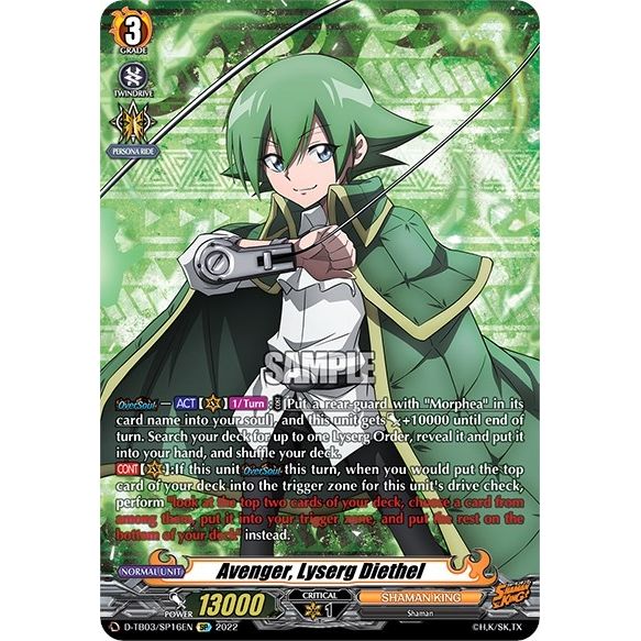 Image for Avenger, Lyserg Diethel (SP) (D-TB03/SP16EN) (D-TB03) - Cardfight Vanguard