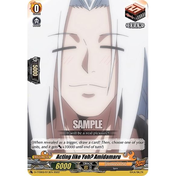 Image for Acting like Yoh? Amidamaru (D-TTD03/013EN) (D-TTD03) - Cardfight Vanguard