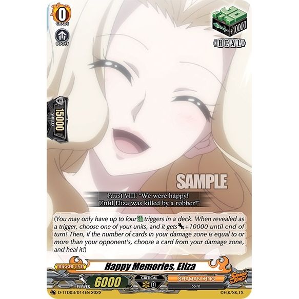 Image for Happy Memories, Eliza (D-TTD03/014EN) (D-TTD03) - Cardfight Vanguard