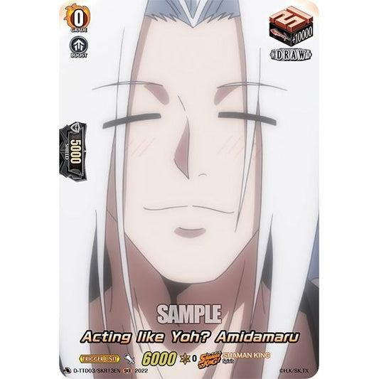 Image for Acting like Yoh? Amidamaru (SKR) (D-TTD03/SKR13EN) (D-TTD03) - Cardfight Vanguard