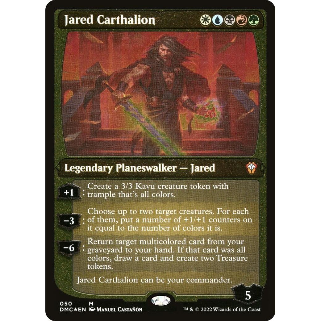 Image for Jared Carthalion (Display Commander) - Thick Stock (50) (DMC) - Magic: The Gathering