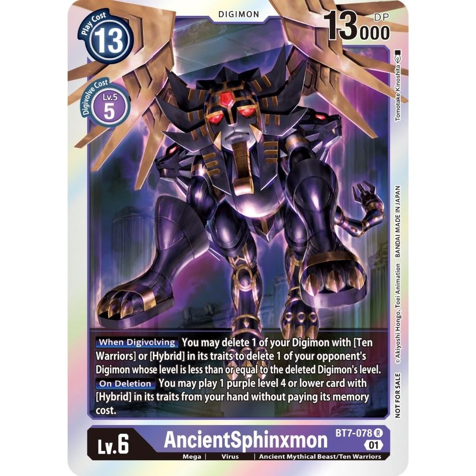 Image for AncientSphinxmon (Event Pack 3) (BT7-078 R) (BT07) - Digimon Card Game