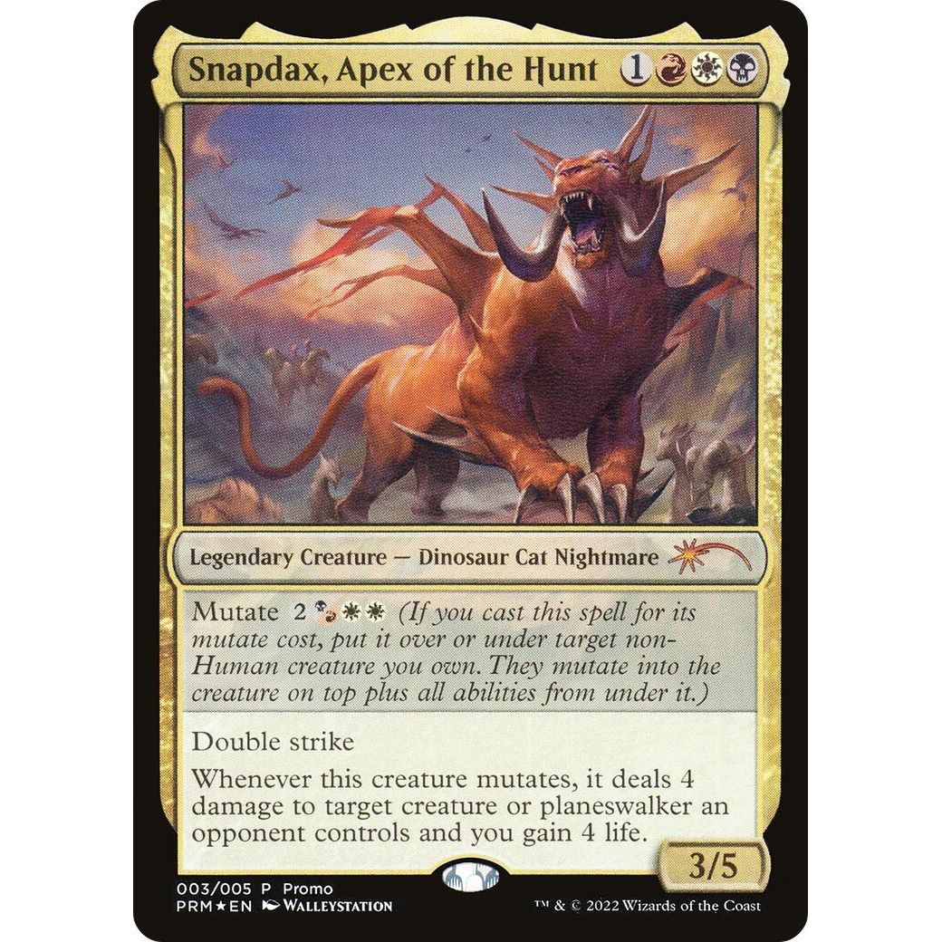 Image for Snapdax, Apex of the Hunt (2022 Lunar New Year Promo) (3) (UMP) - Magic: The Gathering